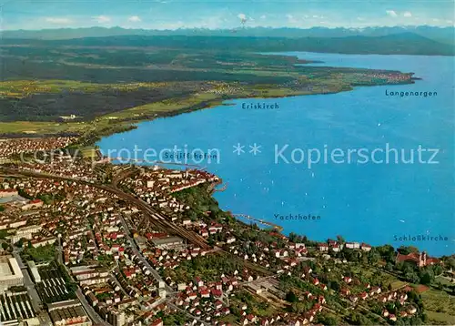 AK / Ansichtskarte Friedrichshafen_Bodensee Fliegeraufnahme Friedrichshafen Bodensee