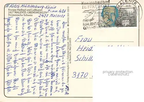 AK / Ansichtskarte Malente Gremsmuehlen Kneipp Heilbad und Luftkurort Naturpark Holsteinische Schweiz Fliegeraufnahme Malente Gremsmuehlen