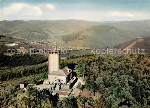 AK / Ansichtskarte Altenhundem Aussichtsturm Hohe Bracht Fliegeraufnahme Altenhundem