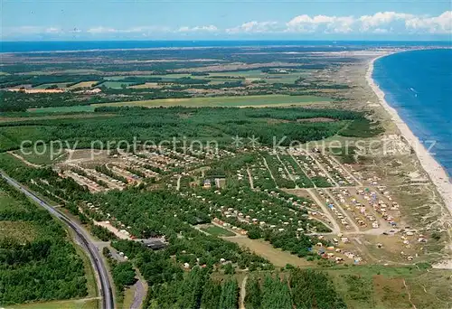 AK / Ansichtskarte Aalbaek Bunken Camping Fliegeraufnahme Aalbaek