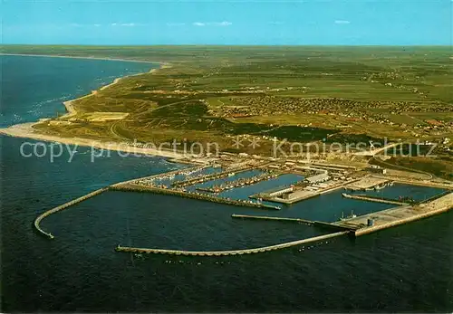 AK / Ansichtskarte Hanstholm Hafen Fliegeraufnahme Hanstholm