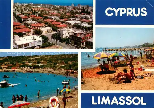 AK / Ansichtskarte Limassol Panorama Blick ueber die Stadt Strandleben Limassol