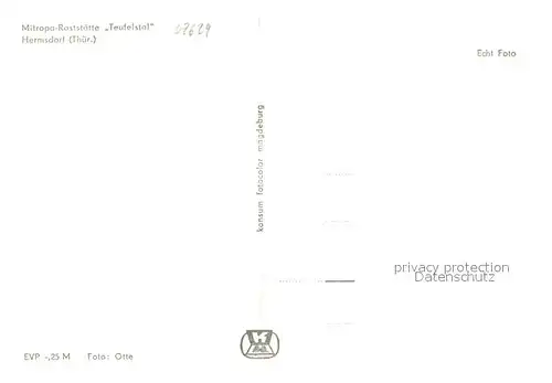 AK / Ansichtskarte Hermsdorf_Thueringen Mitropa Raststaette Teufelstal Teufelsbruecke Autobahnbruecke Hermsdorf Thueringen