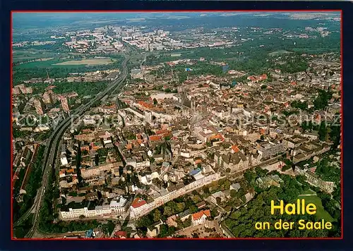 AK / Ansichtskarte Halle_Saale Fliegeraufnahme Halle_Saale