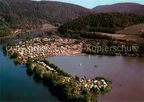 AK / Ansichtskarte Herzhausen_Korbach Camping  und Ferienpark Teichmann Fliegeraufnahme Bundessieger Vorbildliche Campingplaetze in der Landschaft Herzhausen Korbach