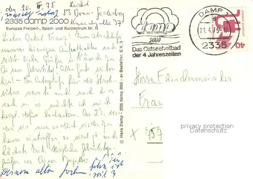 AK / Ansichtskarte Damp damp 2000 Europas Freizeit  Sport  und Kurzentrum Nr. 1 Fliegeraufnahme Damp