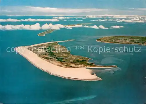 AK / Ansichtskarte Amrum Nordseeinsel mit Insel Foehr Suedspitze Insel Sylt Fliegeraufnahme Amrum