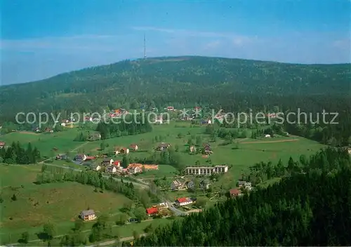 AK / Ansichtskarte Fleckl Naturpark Fichtelgebirge Blick auf Ochsenkopf Fliegeraufnahme Fleckl