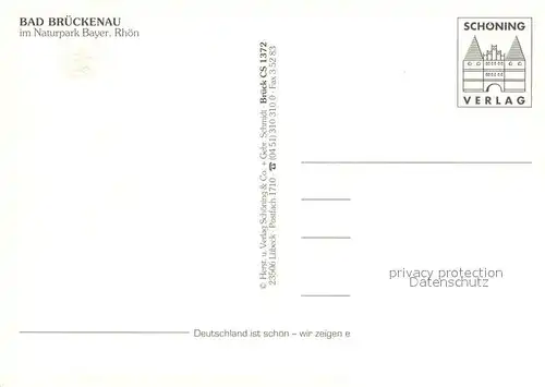 AK / Ansichtskarte Bad_Brueckenau Kurort Naturpark Bayerische Rhoen Fliegeraufnahme Bad_Brueckenau