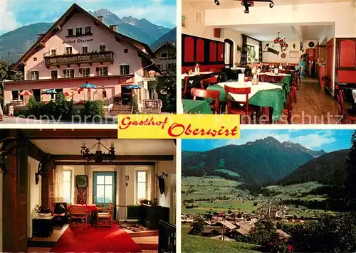 AK / Ansichtskarte Niedernsill Gasthof Cafe Oberwirt Gesamtansicht mit Alpenpanorama Niedernsill