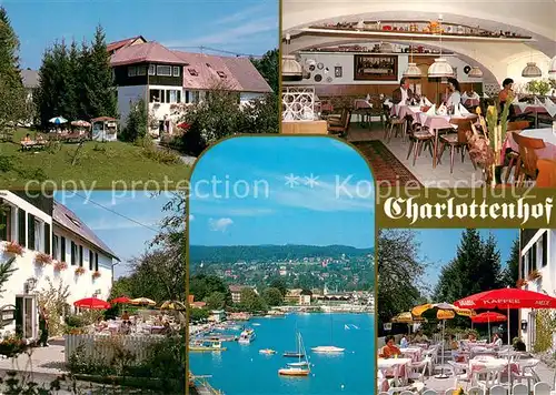 AK / Ansichtskarte Velden_Woerthersee Restaurant Cafe Pension Charlottenhof Velden Woerthersee