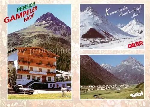 AK / Ansichtskarte Galtuer_Tirol Pension Gampeler Hof Alpenpanorama Galtuer Tirol