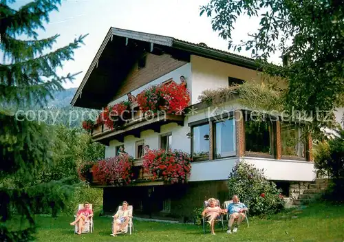 AK / Ansichtskarte Hinterthiersee Gaestehaus Pension Haus Neubaenken Garten Hinterthiersee