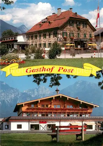 AK / Ansichtskarte Strass_Zillertal Gasthof Post Appartements Strass_Zillertal