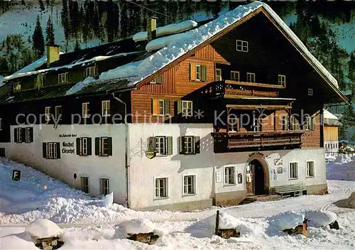 AK / Ansichtskarte Untertauern Gasthof Luerzerhof im Winter Untertauern