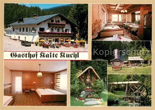 AK / Ansichtskarte Rohr_Gebirge Gasthof Pension Zur Kalten Kuchl Huette Wasserrad Rohr Gebirge