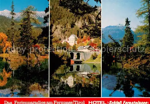 AK / Ansichtskarte Nassereith Hotel Schloss Fernsteinsee Herbststimmung Alpenblick Nassereith