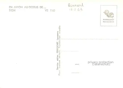 AK / Ansichtskarte Sion_VS Vues aeriennnes Sion_VS