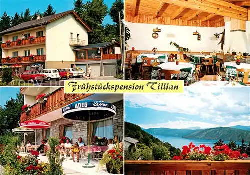 AK / Ansichtskarte Millstatt_Millstaettersee Pension Tillian Fernsicht Alpen Millstatt_Millstaettersee