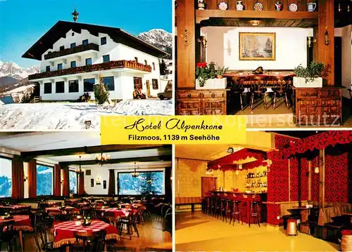 AK / Ansichtskarte Filzmoos Hotel Alpenkrone Restaurant Bar Filzmoos