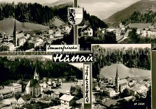 AK / Ansichtskarte Huettau Sommerfrische Panorama Ortsansicht mit Kirche Huettau