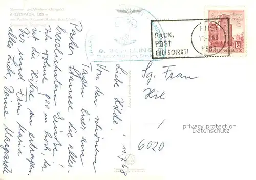 AK / Ansichtskarte Pack mit Packer Stausee Fliegeraufnahme Pack