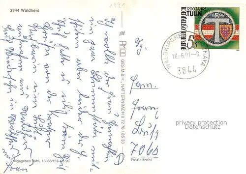 AK / Ansichtskarte Waldhers Fliegeraufnahme 