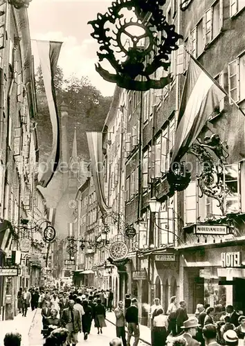 AK / Ansichtskarte Salzburg_Oesterreich Getreidegasse Salzburg_Oesterreich