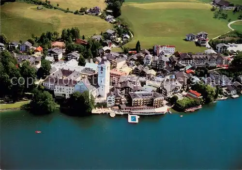 AK / Ansichtskarte St_Wolfgang_Salzkammergut Hotel Weisses Roessl am Wolfgangsee Fliegeraufnahme St_Wolfgang_Salzkammergut