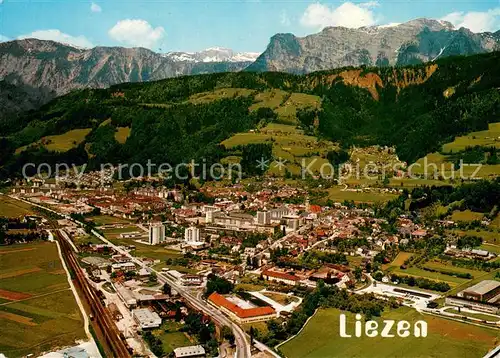 AK / Ansichtskarte Liezen_Steiermark Alpenpanorama Fliegeraufnahme Liezen_Steiermark