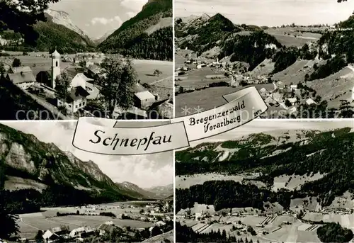 AK / Ansichtskarte Schnepfau_Vorarlberg Panorama Bregenzerwald Alpen Schnepfau Vorarlberg