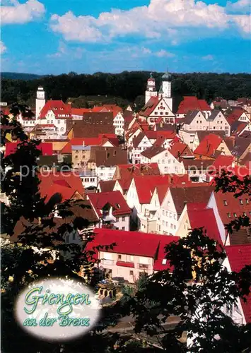 AK / Ansichtskarte Giengen_Brenz Blick ueber die Daecher der Stadt Giengen Brenz