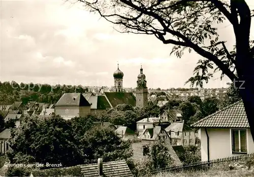 AK / Ansichtskarte Giengen_Brenz Ortsansicht mit Kirche Giengen Brenz