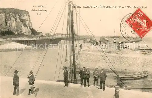 AK / Ansichtskarte Saint Valery en Caux Entree du port Saint Valery en Caux