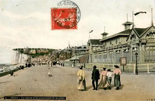 AK / Ansichtskarte Mers les Bains Casino et promenade de la plage Mers les Bains