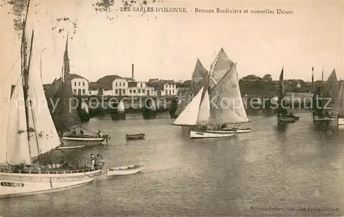 AK / Ansichtskarte Les_Sables d_Olonne Bateaux Sardiniers et nouvelles usines Les_Sables d_Olonne