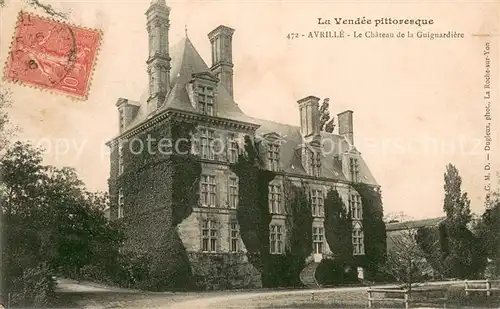 AK / Ansichtskarte Avrille_Vendee Chateau de la Guignardiere Avrille_Vendee