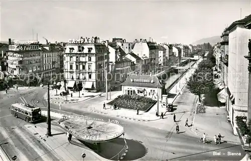 AK / Ansichtskarte Biel_Bienne Motiv Innenstadt Biel Bienne