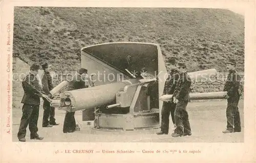 AK / Ansichtskarte Le_Creusot_Saone et Loire Usines Schneider Canon Le_Creusot_Saone et Loire