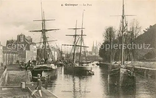 AK / Ansichtskarte Quimper Le Port Bateaux Quimper
