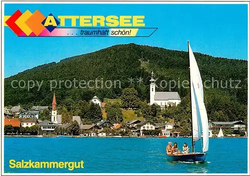 AK / Ansichtskarte Attersee Salzkammergut Attersee