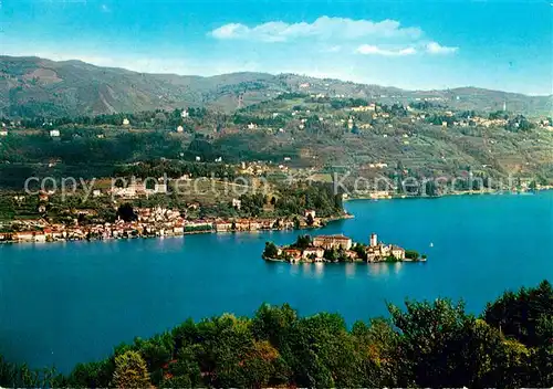 AK / Ansichtskarte Lago_d`Orta Fliegeraufnahme Ortasee Lago d`Orta
