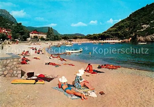 AK / Ansichtskarte Korfu_Corfu Strand Paleokastrirsa Korfu Corfu