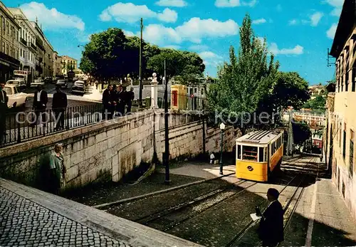 AK / Ansichtskarte Lisboa Elevador da Gloria Strassenbahn Lisboa