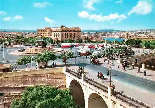 AK / Ansichtskarte Malta Bus Terminus and Triton Fountain Floriana Malta