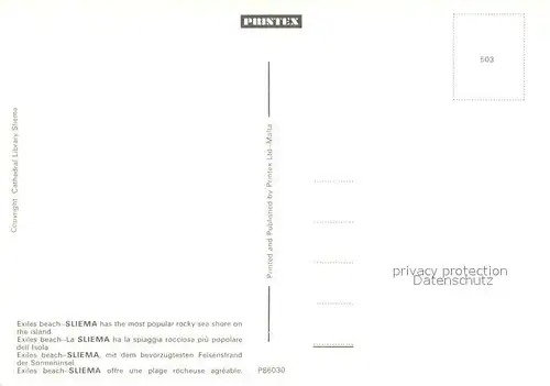 AK / Ansichtskarte Sliema Strand Sliema