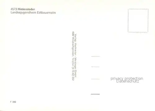 AK / Ansichtskarte Hinterstoder Landesjugendheim Edtbauernalm Hinterstoder