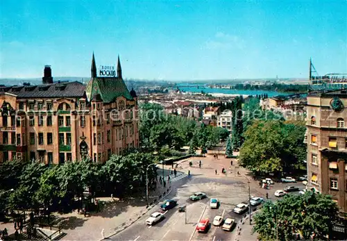 AK / Ansichtskarte Beograd_Belgrad Stadtpanorama Blick zur Donau Beograd Belgrad