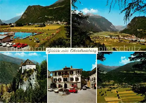 AK / Ansichtskarte Oberdrauburg_Kaernten Kaerntner Tor mit Hochstadel Schwimmbad Simmerlach Hauptplatz Schloss Stein Oberdrauburg Kaernten