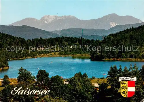 AK / Ansichtskarte Velden_Woerthersee Saisersee mit Hochobir Velden Woerthersee